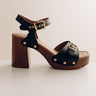 The Scarlett Faux Leather Heel in Black Image - 1