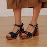 The Scarlett Faux Leather Heel in Black Image - 1