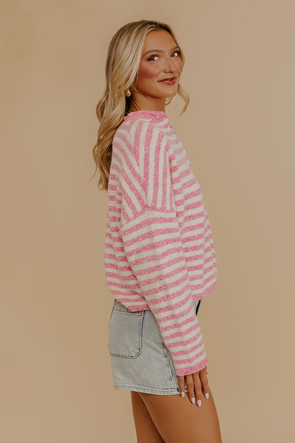 Everyday Chic Knit Stripe Cardigan Image - 4
