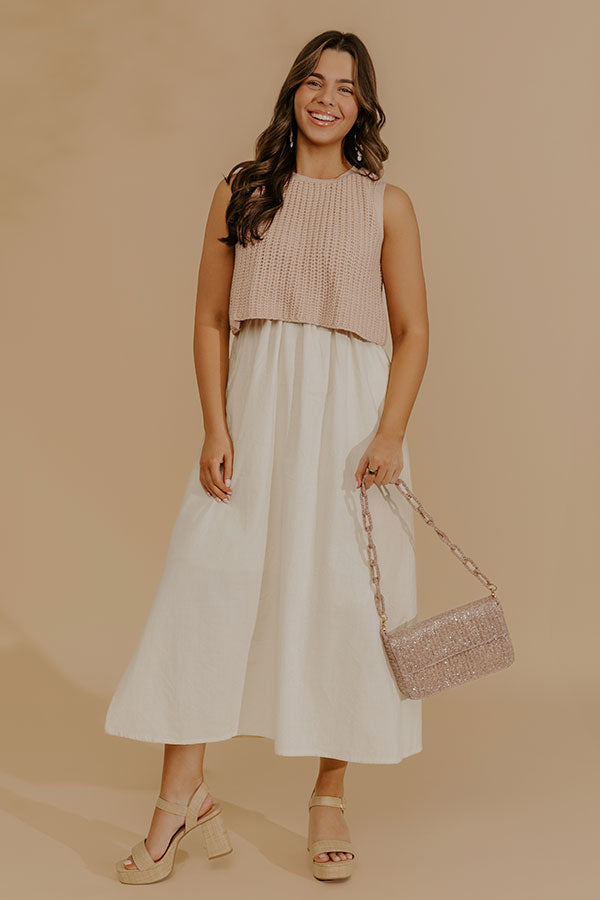 Sweet Intentions Mixed Media Midi Dress Impressions Online Boutique Sweet Intentions Mixed Media Midi Dress Impressions Online Boutique