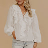 Spotted Around Town Ruffle Top Image - 1