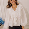 Spotted Around Town Ruffle Top Image - 1