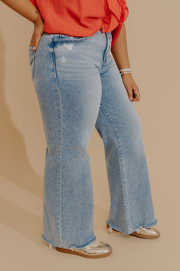 RISEN Hallie Midrise Wide Leg Jean Curves Image - 4