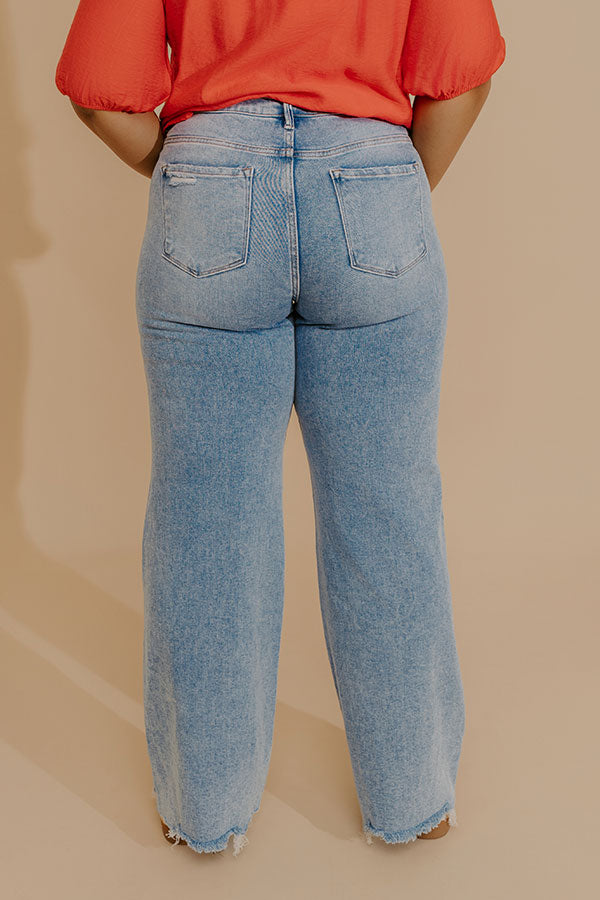 RISEN Hallie Midrise Wide Leg Jean Curves Image - 5