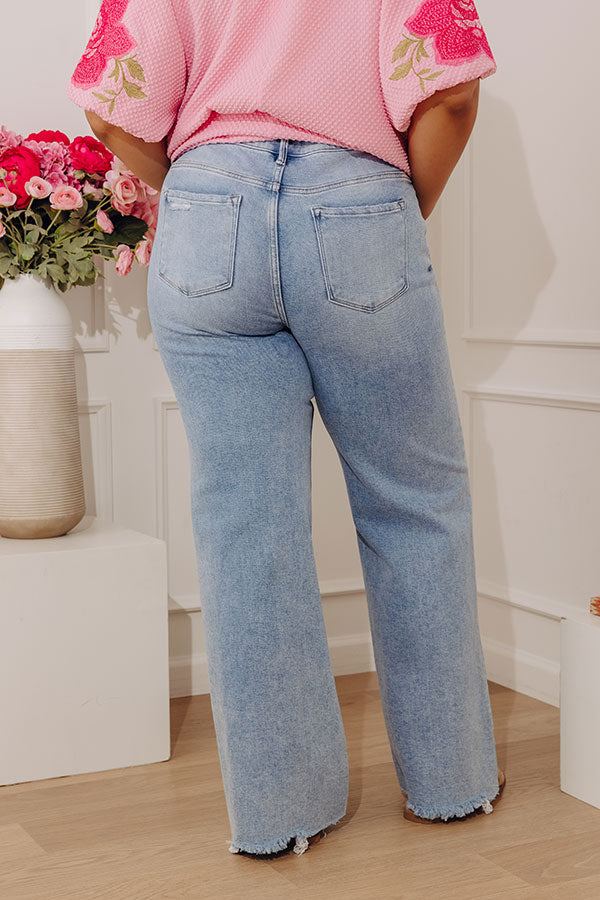 RISEN Hallie Midrise Wide Leg Jean Curves Image - 4