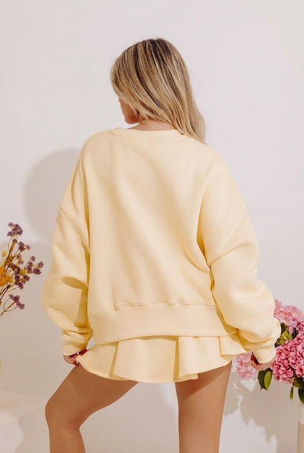 Soho Soft Sweatshirt in Soft Yellow Image - 4
