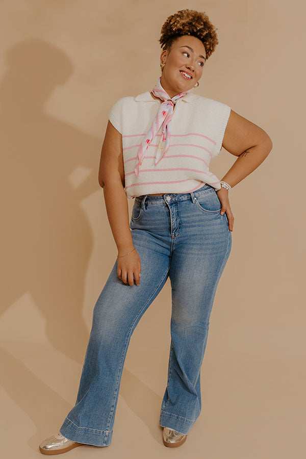 RISEN Millie Midrise Flare Jeans Curves Image - 5