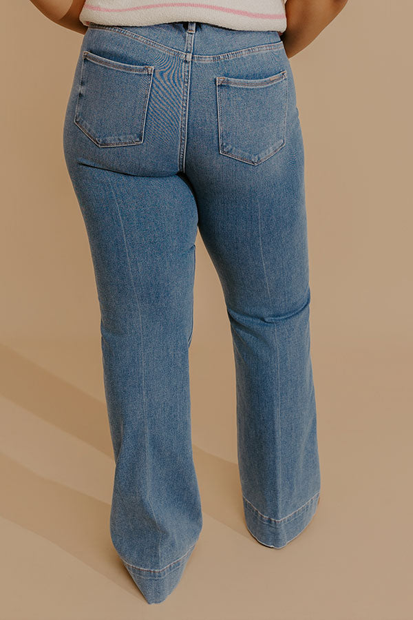 RISEN Millie Midrise Flare Jeans Curves Image - 4