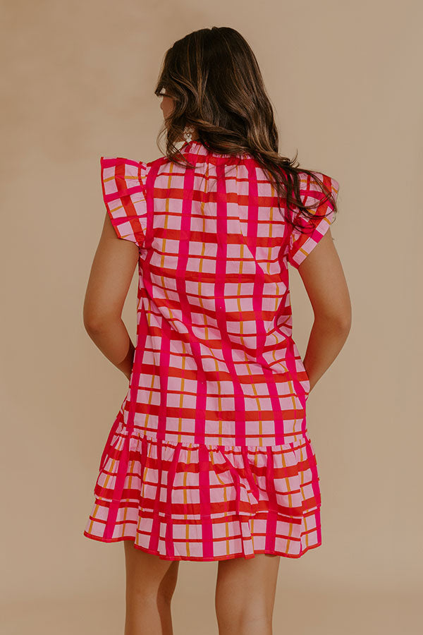 Pretty Chic Plaid Mini Dress Image - 4