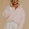 Effortless And Sweet Quarter Zip Sherpa Pullover Image - 1