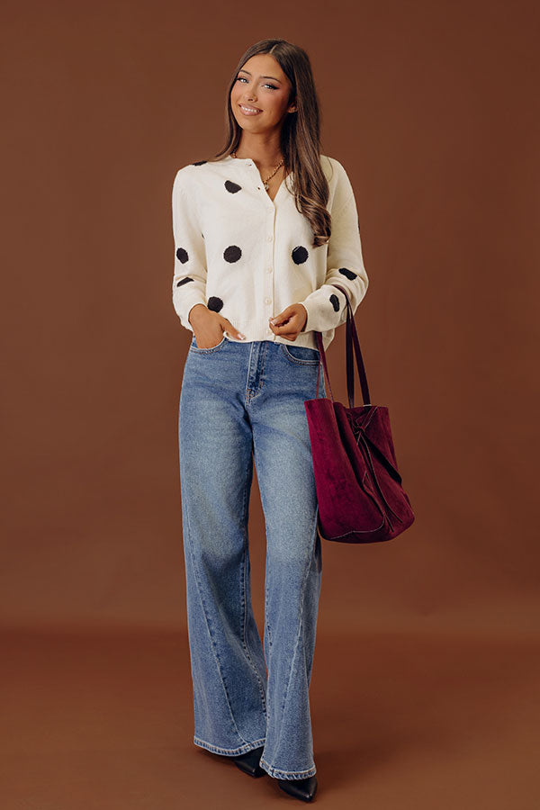 Spotted in Style Knit Cardigan Image - 1