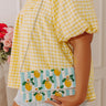Lemon Love Beaded Stripe Clutch Image - 1