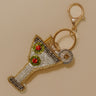 Martini Please Beaded Bag Charm Image - 1