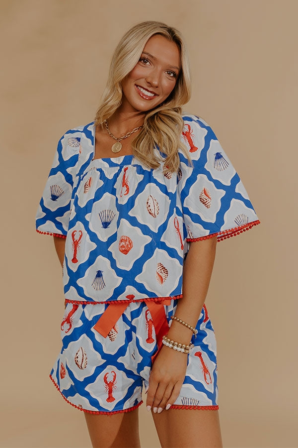 Seashore Chic Shift Top