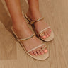 The Vacay Raffia Woven Sandal in Natural Image - 1