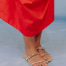The Vacay Raffia Woven Sandal in Natural Image - 1