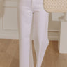 JUST USA Natalia High Waist Wide Leg Jean in Optic White Image - 1