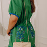 The Serenity Raffia Woven Hard Shell Clutch Image - 1