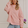 Sweet Comfort Vintage Wash Sweatshirt in Pink Image - 1