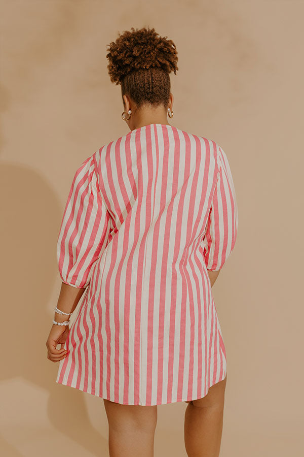 Pretty Little Stripes Mini Dress Curves Image - 4