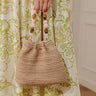 Emery Woven Slouchy Purse in Natural Image - 1