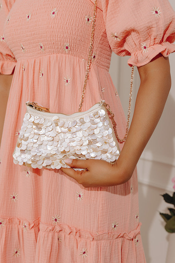 Opalite Mother Of Pearl Embellished Purse Image - 1