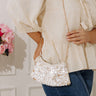 Opalite Mother Of Pearl Embellished Purse Image - 1