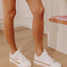 Thats Her Faux Leather Sneaker In White Image - 1