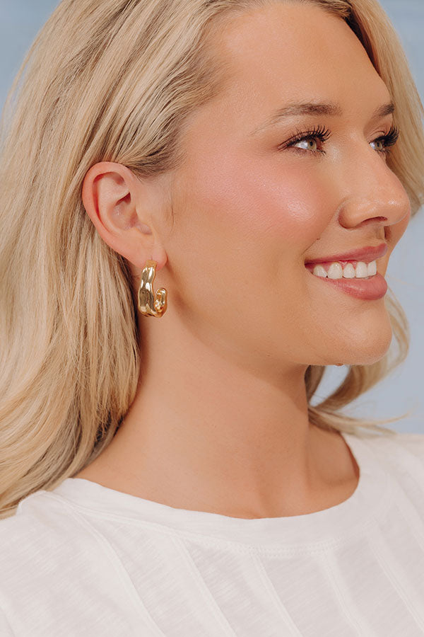 Chic A La Mode Hoop Earrings Image - 1