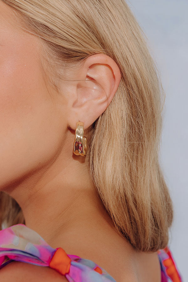 Chic A La Mode Hoop Earrings Image - 1