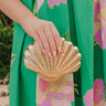 Cameron Hard Shell Metallic Clutch Image - 1