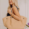 Kaia Straw Woven Tote in Natural Image - 1