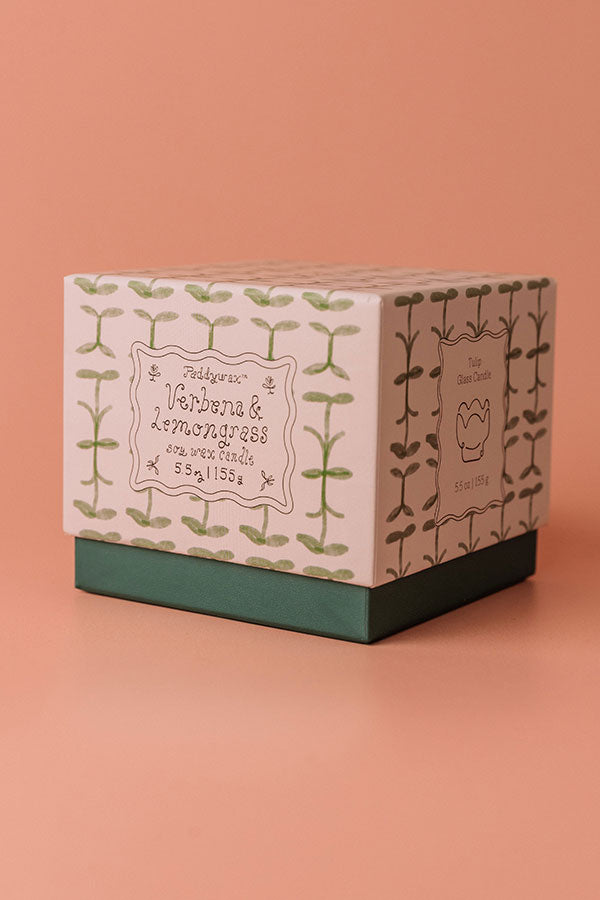 Paddywax Tulip Glass Candle in Verbena and Lemongrass Image - 2