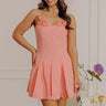 Giggles And Grace Poplin Mini Dress in Coral Pink Image - 1