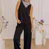 First Class Charm High Waist Wide Leg Pants in Black Image - 1