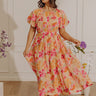 Hibiscus Daydream Floral Midi Dress Image - 1