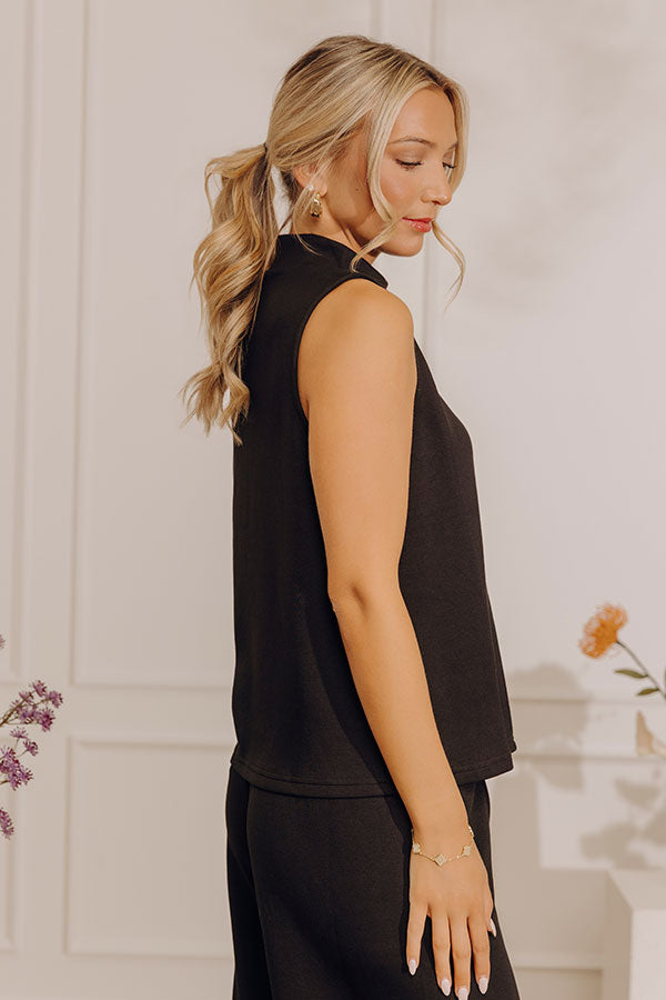 First Class Charm Top in Black Image - 2