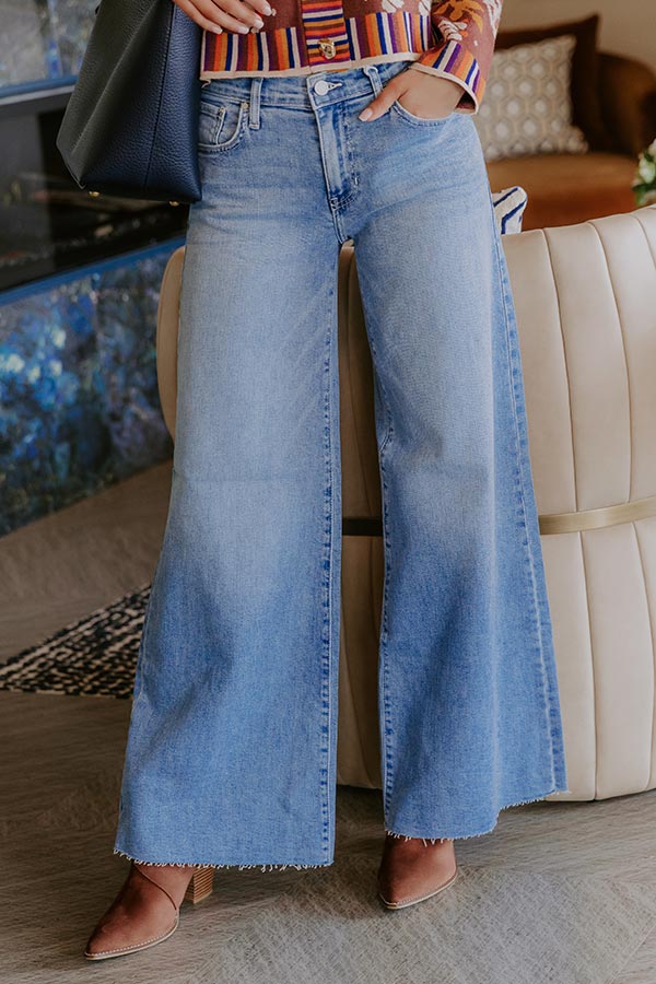 JUST USA Darla Midrise Super Wide Leg Jeans Image - 2