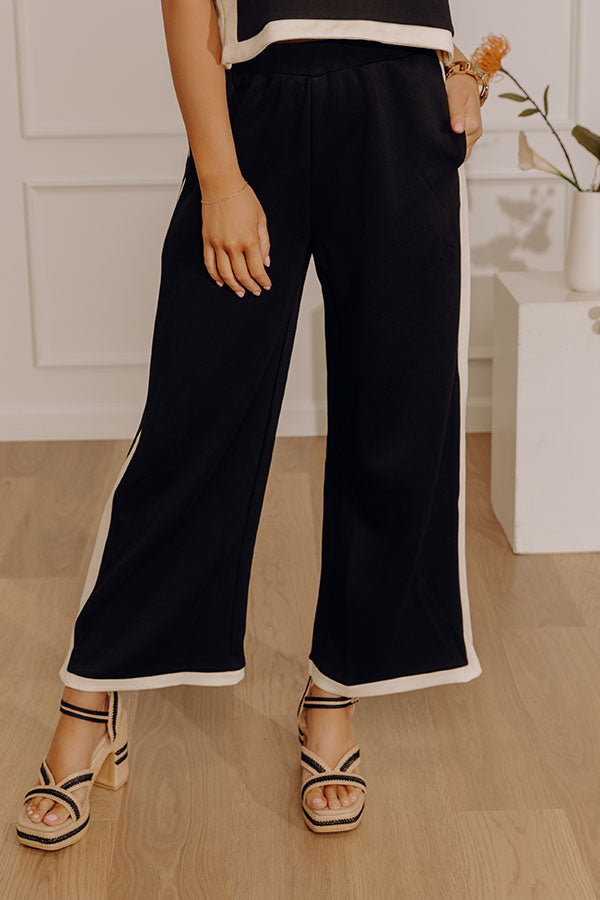 Dolce Days High Waist Wide Leg Scuba Pants