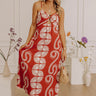 Boho Muse Midi Dress in Red Image - 1