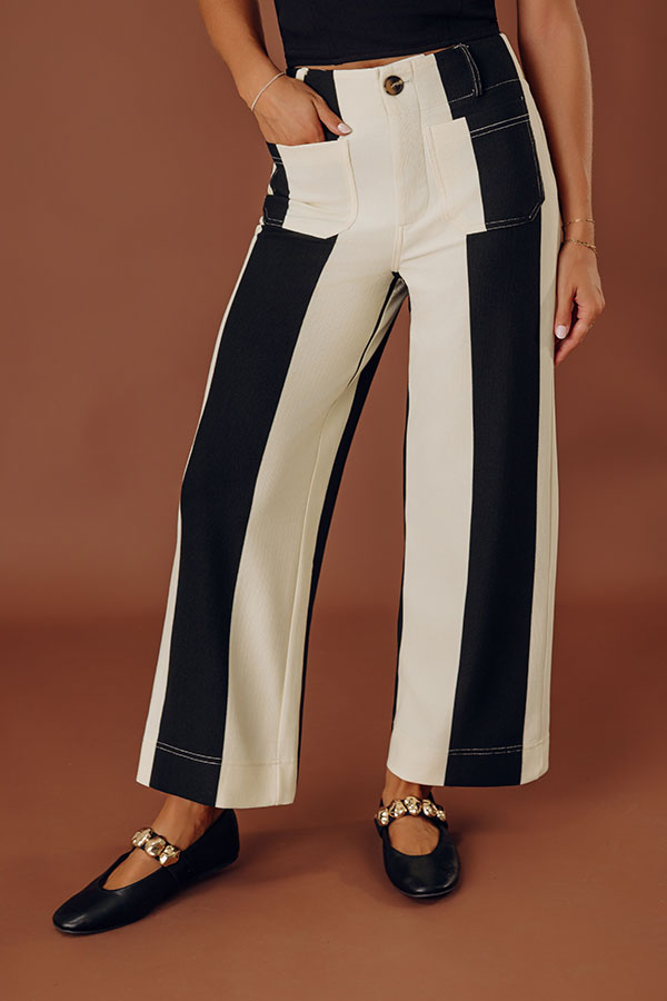 The Sally High Waist Cropped Wide Leg Pants Image - 2