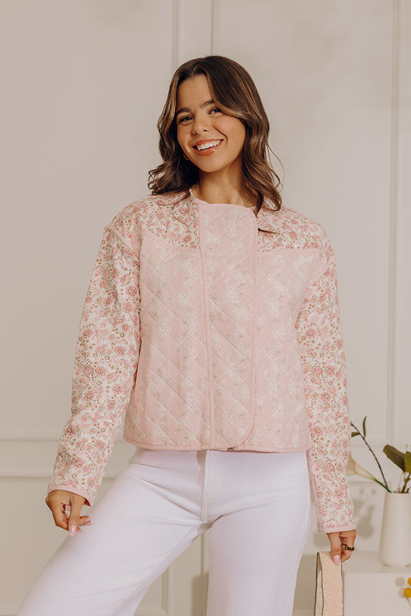 Soft Season Floral Quilted Jacket