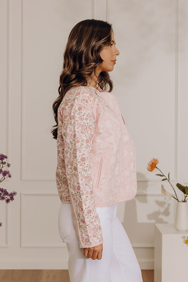 Soft Season Floral Quilted Jacket Image - 4