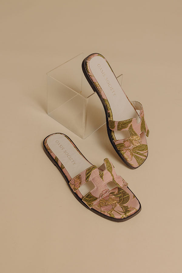 The Everlee Floral Tapestry Sandal Image - 1