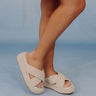 The Fresno Raffia Woven Platform Sandal in Ivory Image - 1