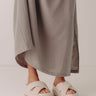 The Fresno Raffia Woven Platform Sandal in Ivory Image - 1