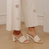 The Holland Pearl Embellished Raffia Heel Image - 1