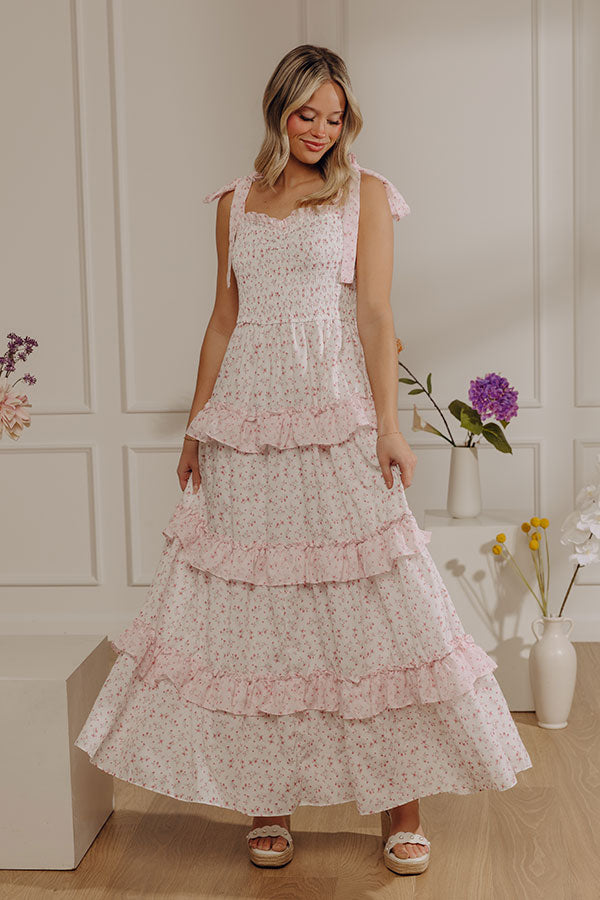Grace In Bloom Floral Tiered Maxi Dress Image - 3