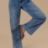 JUST USA Cora Midrise Drawstring Wide Leg Jean Image - 1