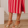 The Eliana Metallic Espadrille Wedge in Gold Image - 1